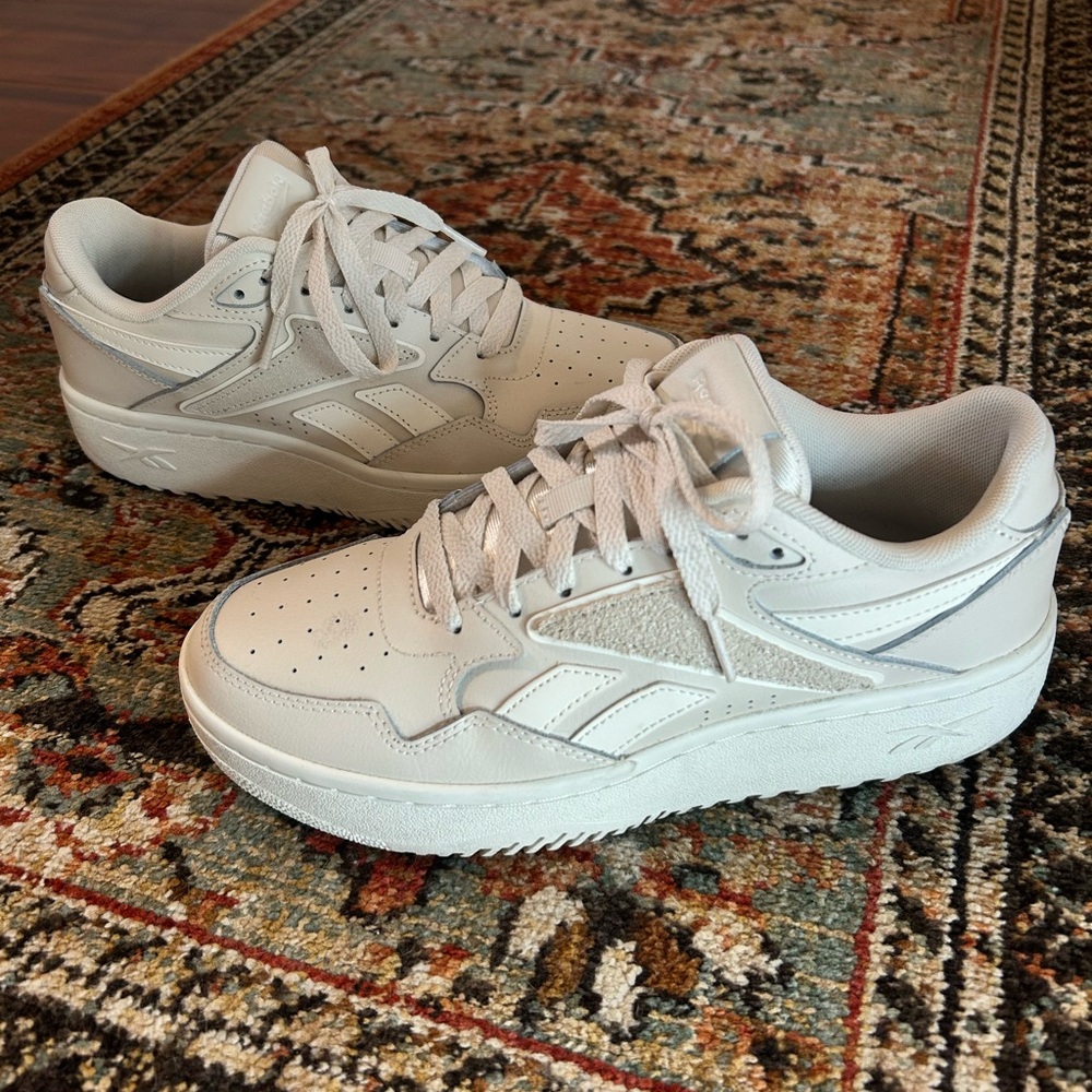 Reebok Club C Off-White Leather Sneakers